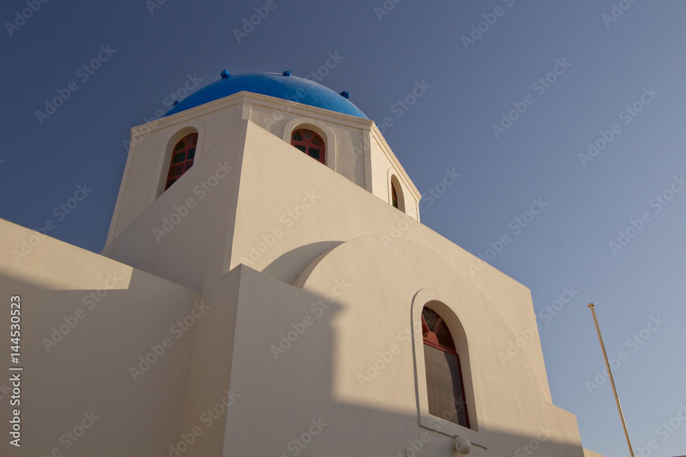 Church in Santorini Oia Town