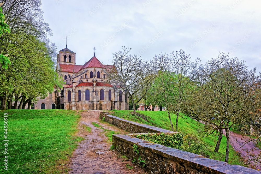 Vezelay Abbey in Bourgogne Franche Comte region France