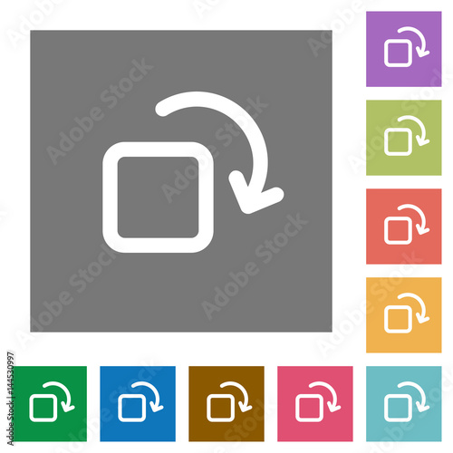 Rotate element square flat icons