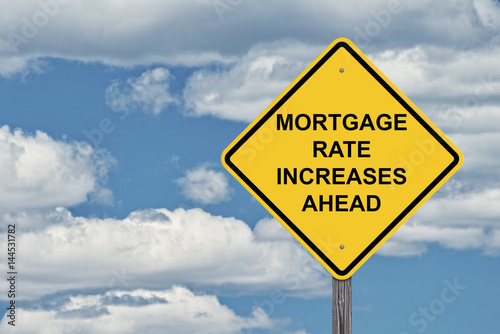 Caution Sky Background - Mortgage Rate Increases Ahead