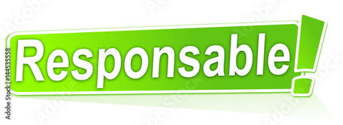 responsable sur étiquette verte