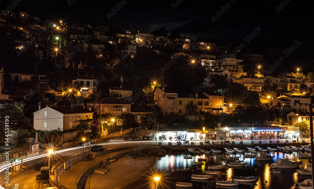 Croatia by night at Rabac