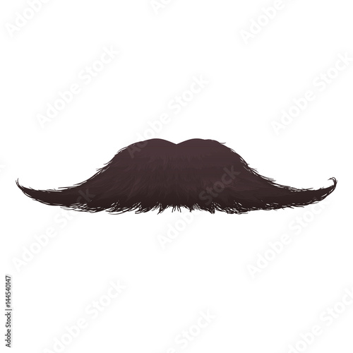 Vintage male mustache icon vector illustration graphic design