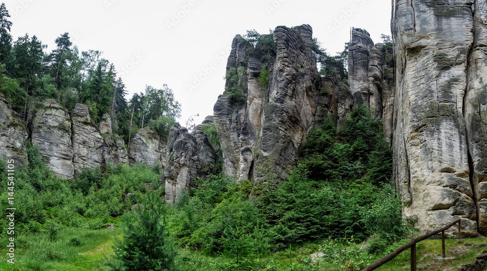 Rock pillar nature park in the Czech Republic. Rock pillar nature park in the Czech Republic.