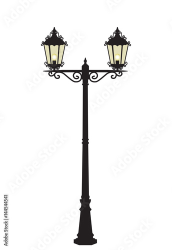 Vector street lamp
