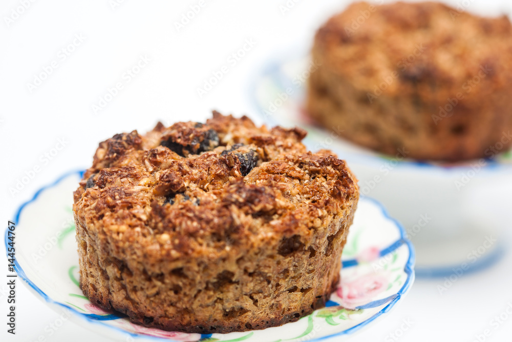 Wheat bran muffins preparation : Just baked integral wheat bran muffins Wheat bran muffins preparation : Just baked integral wheat bran muffins