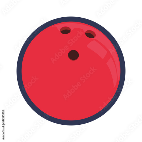 Bowling sport game icon vector illustration graphic design
