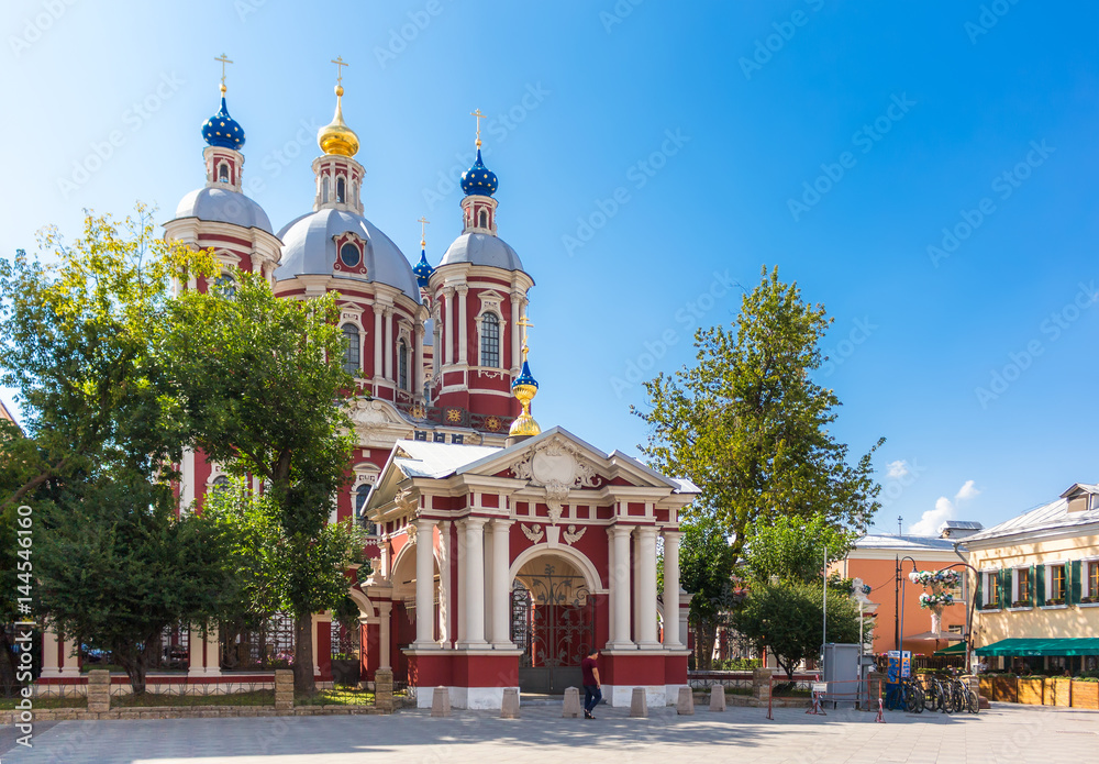 Back entrance view of the  church of Saint Clement of Rome in Moscow