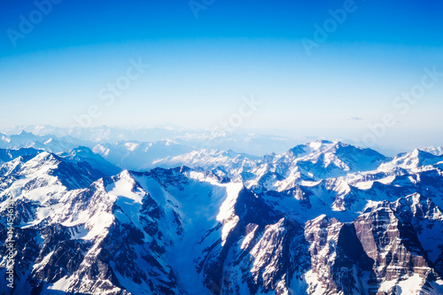 Aerial view of the mountains © Yury Gubin