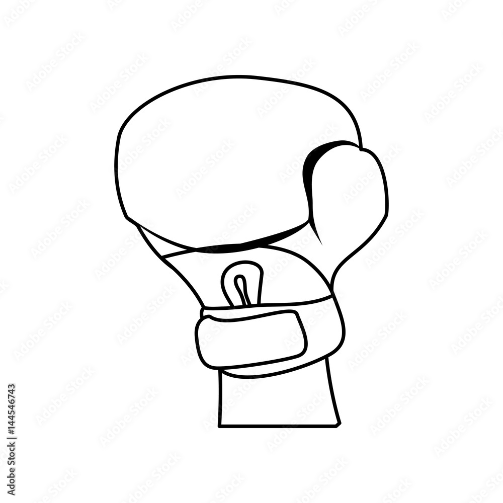 Boxing glove fighter icon vector illustration graphic design Boxing glove fighter icon vector illustration graphic design