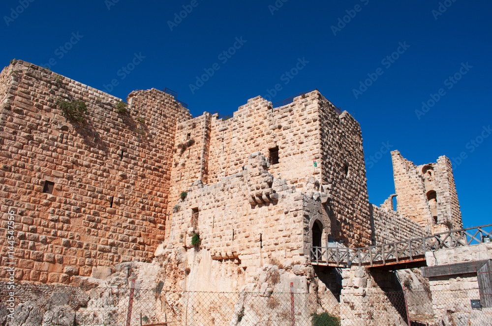 Giordania, 06/10/2013: il castello di Ajlun, fortificazione musulmana costruita nel XII secolo nella valle del Giordano e considerato uno dei maggiori esempi di architettura militare araba