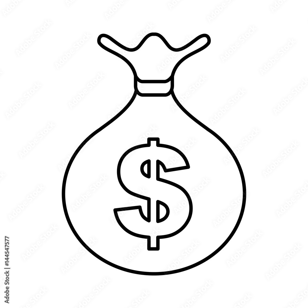 bag money isolated icon vector illustration design bag money isolated icon vector illustration design