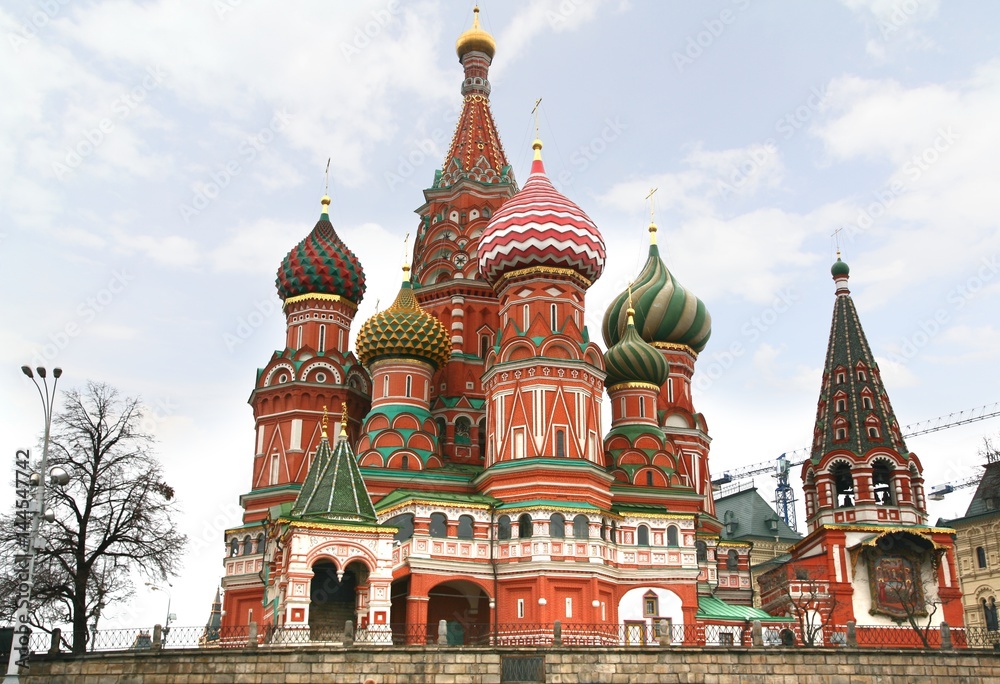  Saint Basil's Cathedral, is a church in the Red Square in Moscow, Russia.