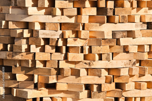 Wooden rectangular blocks folded stack