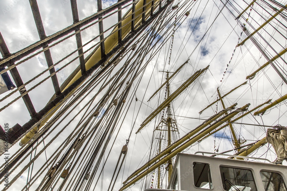 Russia. Novorossiysk. Regatta of the great sailing ships. Race through the Black Sea.