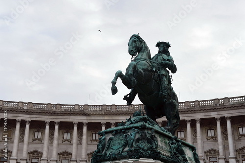 Monument of Prince Eugene of Savoy. Monument in Heldenplatz  Vienna  designed by Anton Dominik Fernkorn in 1865