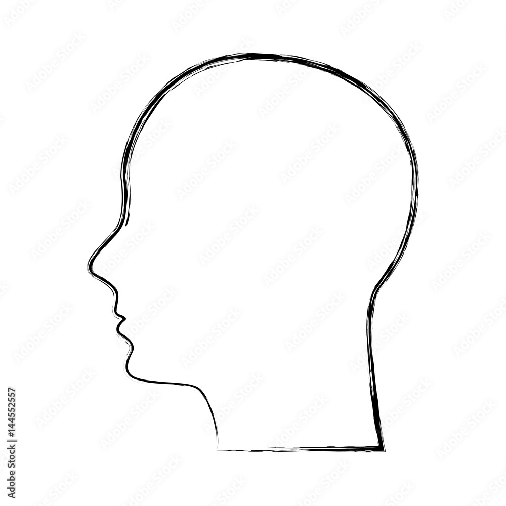 human profile isolated icon vector illustration design human profile isolated icon vector illustration design