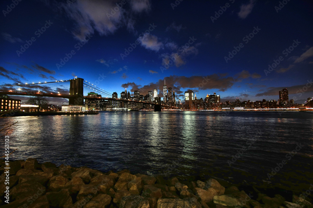Time Lapse New York City at Night from Across the Husdon River
