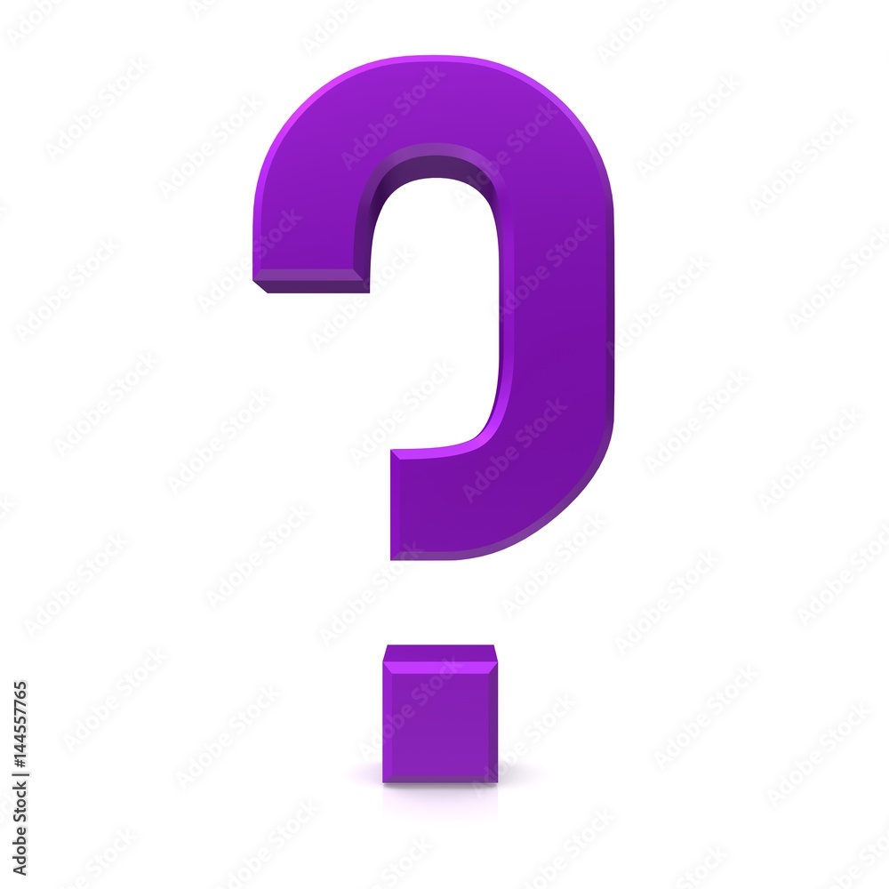 question mark 3d illustration rendering isolated purple lila violet question mark 3d illustration rendering isolated purple lila violet
