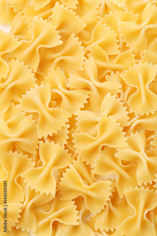 Bow tie pasta background Bow tie pasta background