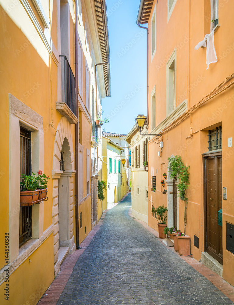 Scenic sight in Toffia, Rieti Province, Latium, Italy