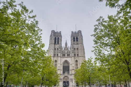 St. Michael and St. Gudula in Brussels, Belgium. photo