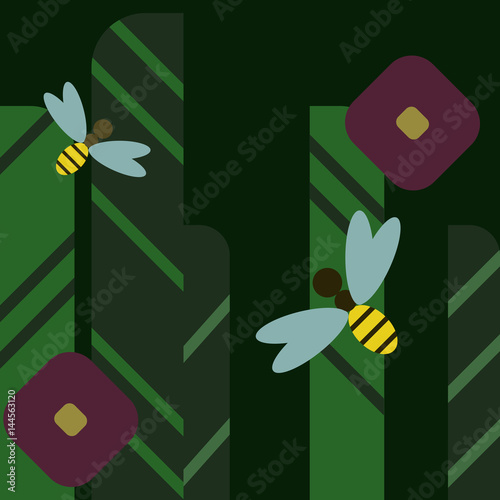 Bee vector illustration