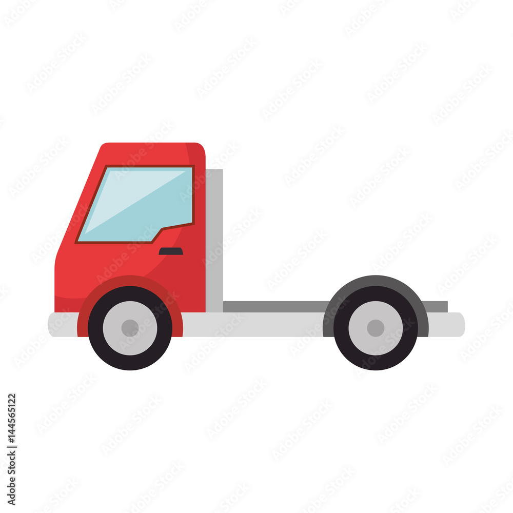 delivery truck vehicle isolated icon