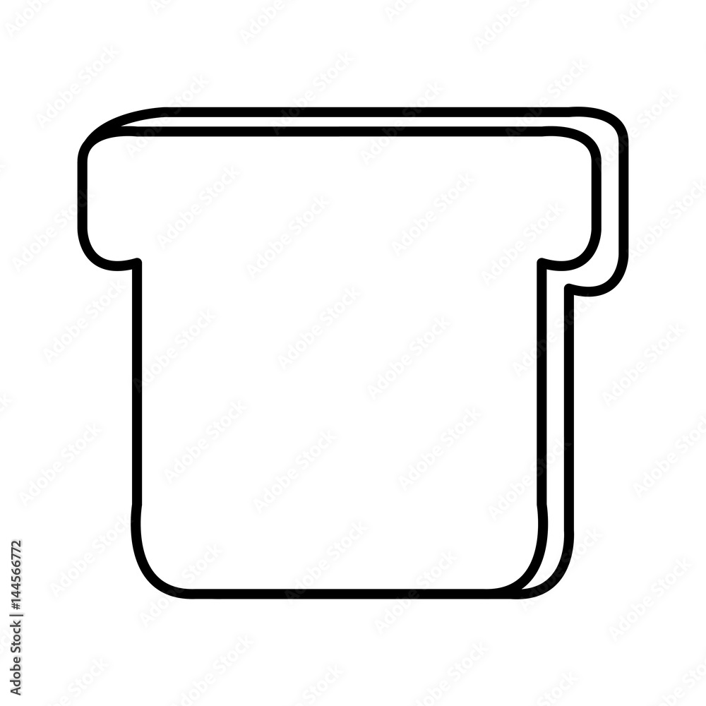 delicious slice bread isolated icon delicious slice bread isolated icon