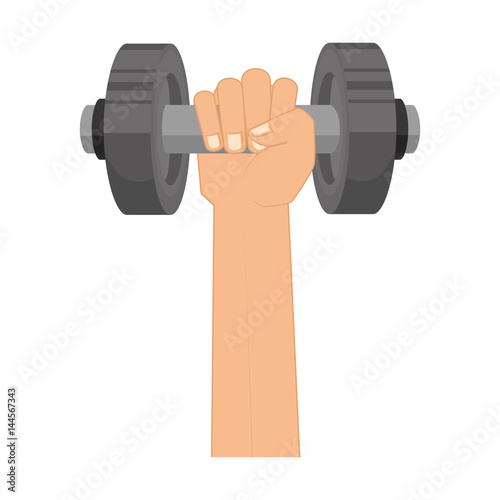 weight lifting dumbell icon