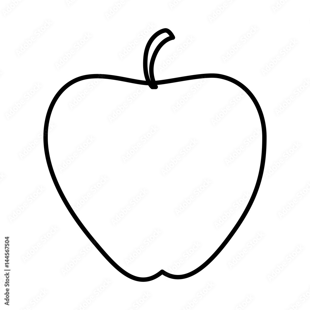 apple fruit isolated icon apple fruit isolated icon