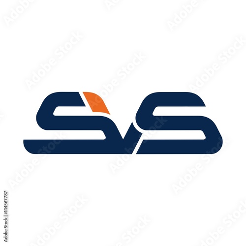 letter S and V logo vector.
