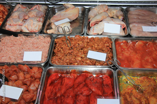 Tableau sur toile Fresh poultry products