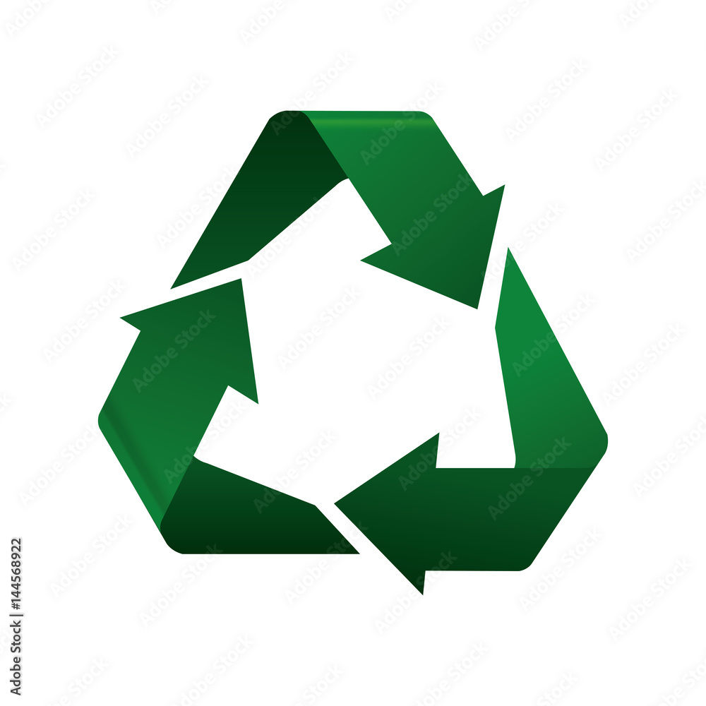 Fototapeta premium Recycle reduce and reuse icon vector illustration graphic design