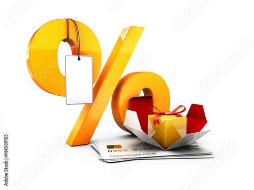 Special Discount  for sale. 3d Illustration isolated white photo