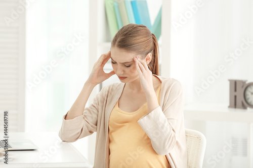 Pregnant woman suffering fr...