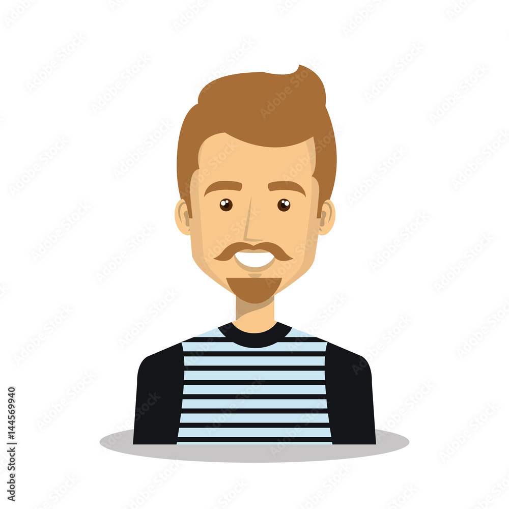 young man avatar character vector illustration design young man avatar character vector illustration design
