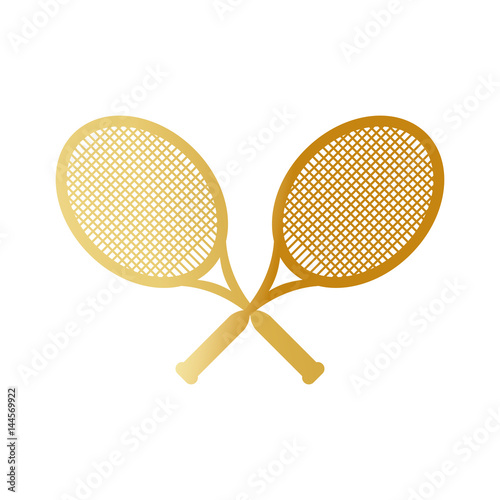 Tennis rackets sport game icon vector illustration graphic design