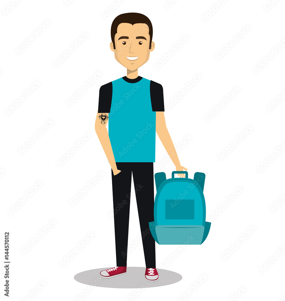 young man avatar character vector illustration design young man avatar character vector illustration design
