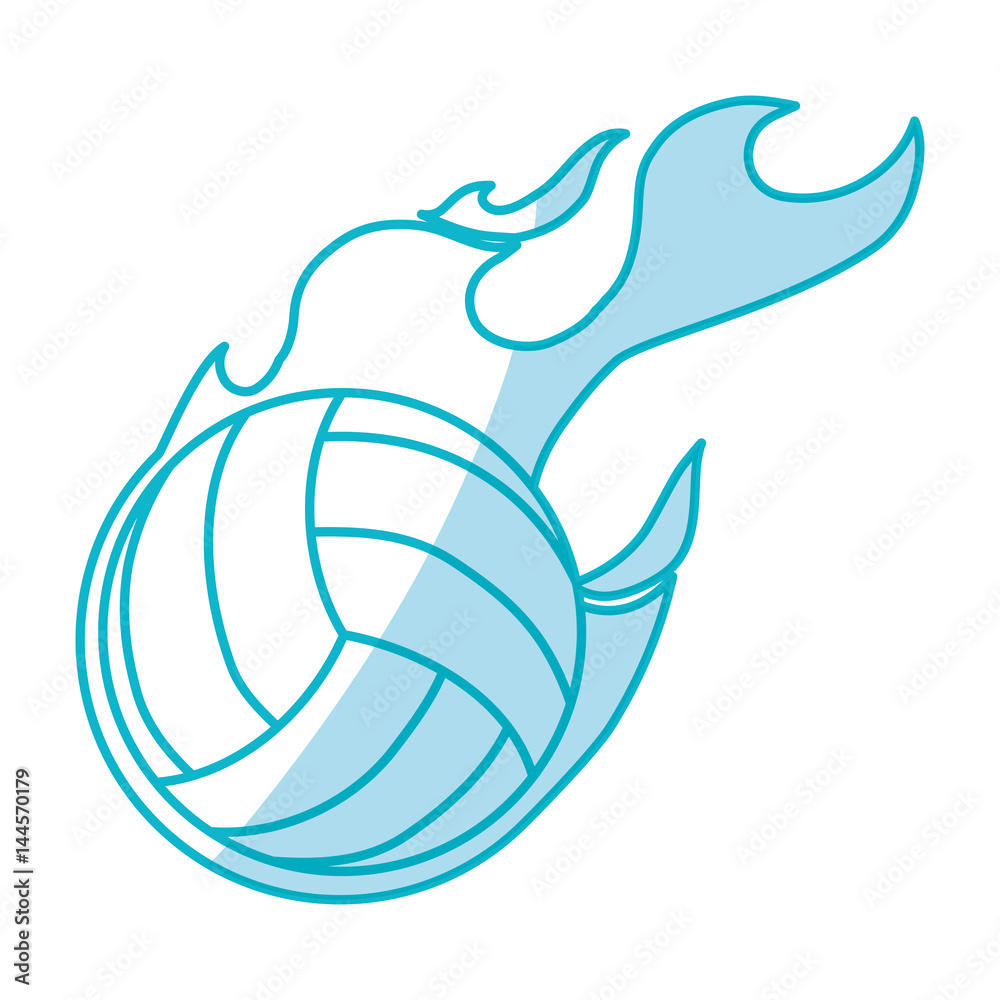 Voleyball sport game icon vector illustration graphic design