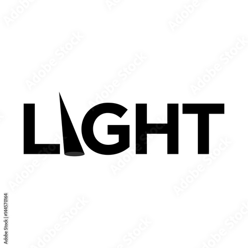 light logo vector. flash light symbol.