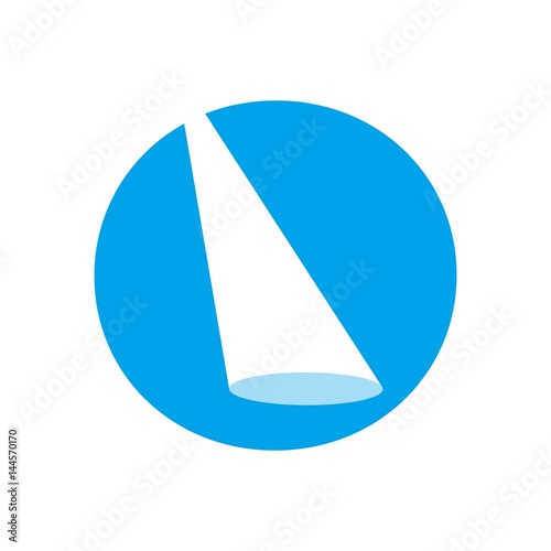 light logo vector. flash light symbol.