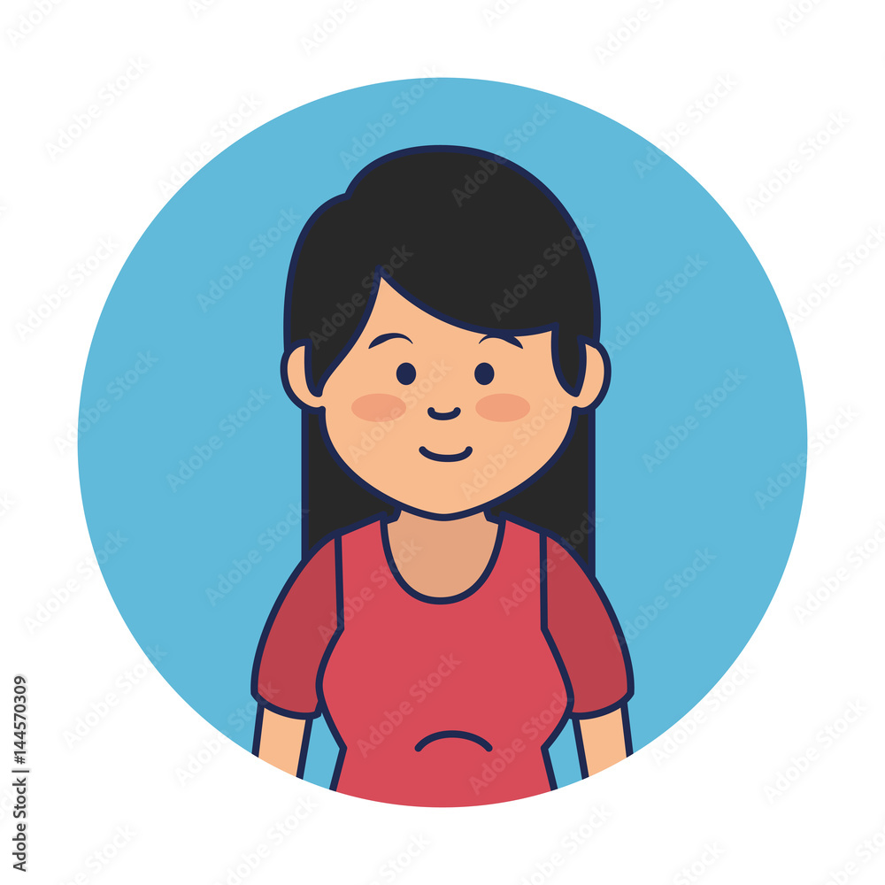 young woman avatar character vector illustration design young woman avatar character vector illustration design