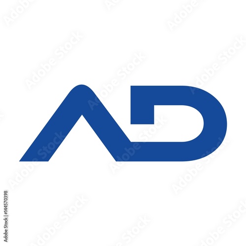 letter A D logo vector