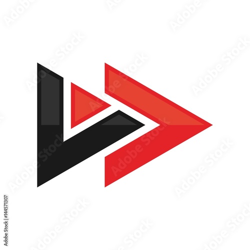 play symbol. logo vector.