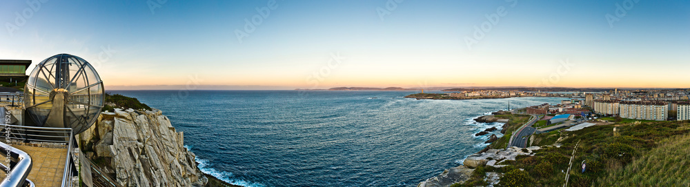 Obraz premium Orzan Cove in A Coruna, Galicia, Spain.