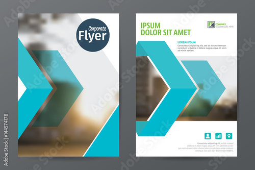 Abstract  business  brochure flyer template, annual report or book cover layout in A4 size