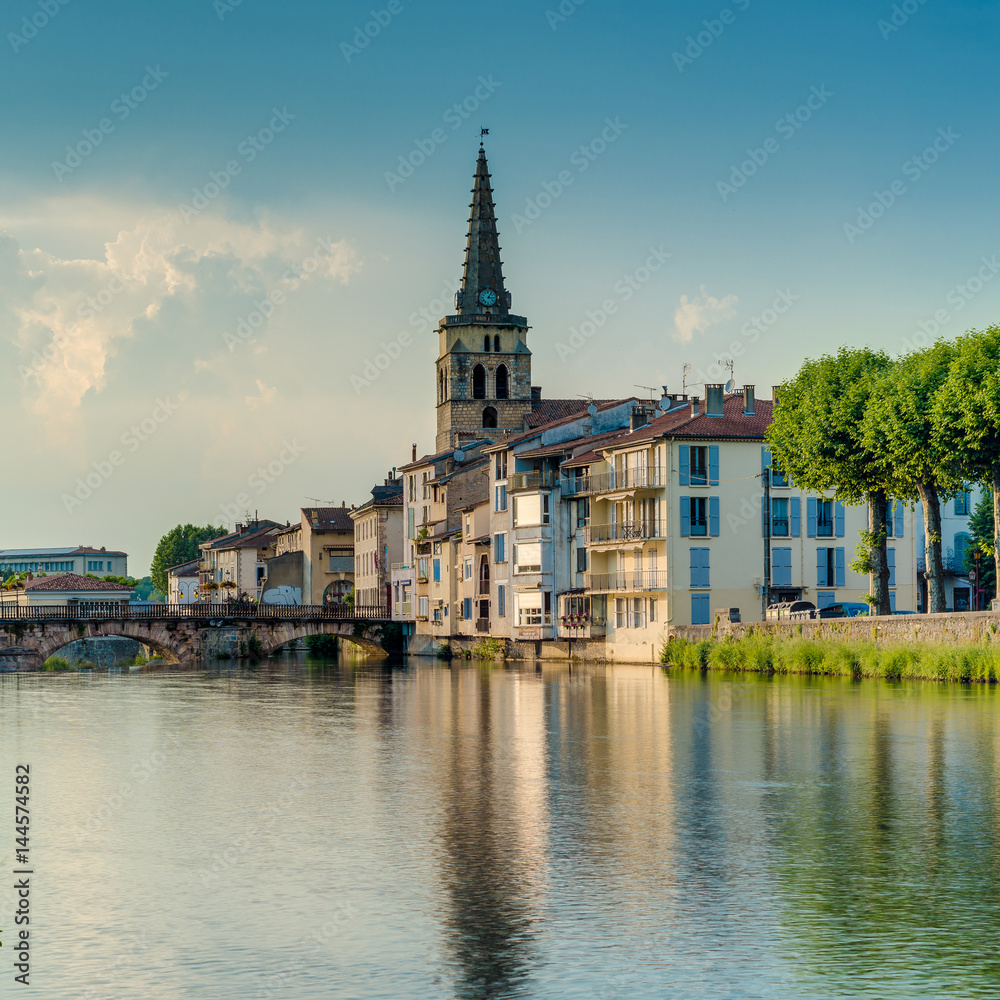 Fototapeta premium Saint Girons Church, Southern France.