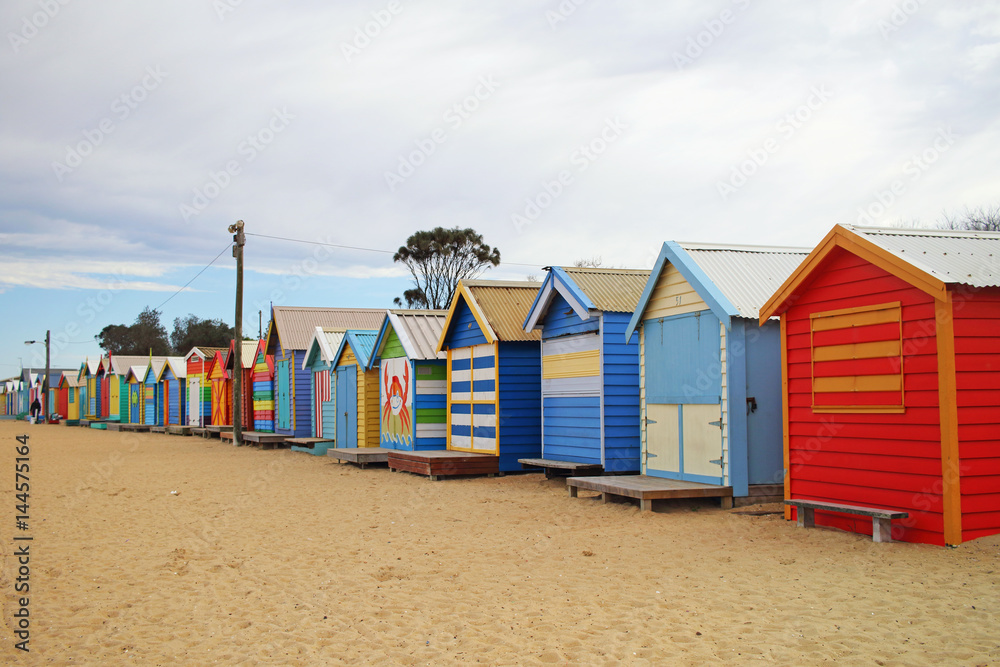 Colorful Beach Houses at Brighton Beach, Melbourne