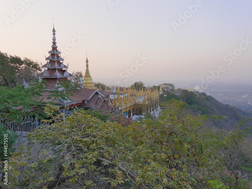 Mandalay hill view over mandalay at morning sunrise © Markus